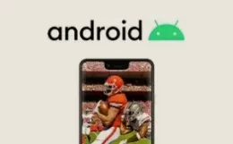 Android phone running an IPTV app